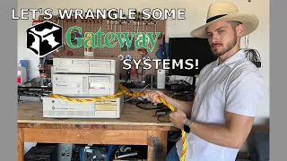 Let's wrangle some Gateway 2000 systems! Vintage computer teardown from the Franklin eWaste haul.