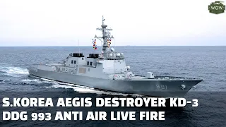 S.Korea KD-3 AEGIS Destroyer Live Fire