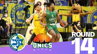 Lorenzo Brown fuels UNICS over Maccabi! | Round 14, Highlights | Turkish Airlines EuroLeague