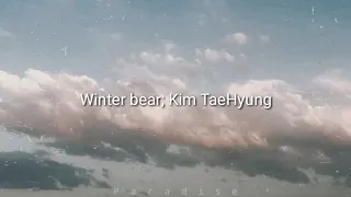 Kim TaeHyung (bts) - Winter Bear (English subtitles)