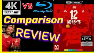 12 Monkeys 4K UHD Blu Ray Review with Exclusive 4K vs BluRay Image Comparison & Unboxing Arrow Video