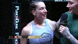 Invicta FC 54: Maria Djukic Post-Fight Interview - Doing What I Wanted to Do Was the Game Plan