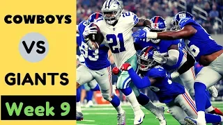 Cowboys vs Giants Week 9 Highlights | NFL 2019 (04/11/2019)( 3rd - 4th )