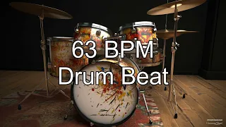 63 BPM Funk Drum Beat for Musical Practice