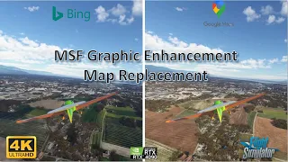 FS 2020 - Google and Bing Map Comparison  in Annemasse and Geneva  areas