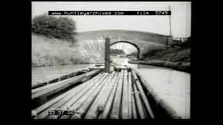 Canals in Britain in the 1950's.  Flm 5749