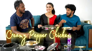 Creamy Pepper Chicken 🍗#madhugowda
