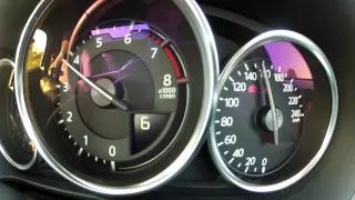 2016 Mazda MX-5 2.0 160hp acceleration 0-160km/h