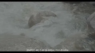 River Crashing Into Rock - 60fps Cinema 4K BMPCC4K footage | 12bit BRAW (Dolby Vision Ready)
