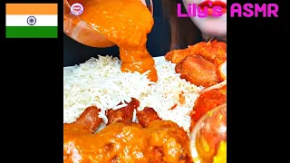 ASMR INDIAN FOOD MUKBANG TANDOORI CHICKEN MASALA भारतीय भोजन 탄두리치킨 치킨마살라 커리 먹방 #SHORTS