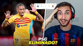 Barcelona 3 x 2 PSG - RAPHINHA ELIMINOU O PSG?