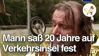 Mofabruch erlitten: Mann saß 20 Jahre auf einsamer Verkehrsinsel fest [Postillon24]