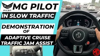 MG Tutorial -- ACC, Traffic Jam Assist and MG Pilot Demonstration in Slow Traffic under 50km/h