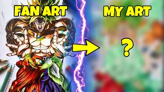 Drawing BROLY from Dragon Ball Z & Super | Fan's Art ReDraw