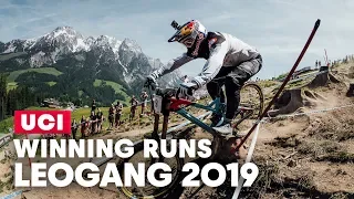 Tracey Hannah & Loïc Bruni Winning DH Runs Leogang | UCI MTB World Cup 2019