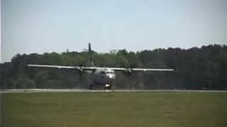 Airborne Warfare: C-27J STOL 200 Foot Short Field Landing!