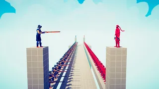 50x vs 50x RANGED UNITS TOURNAMENT - Totally Accurate Battle Simulator | TABS