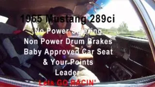 65 mustang autocross racing loses control