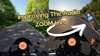 ZOOM H1N Audio Recorder For Motorcycles 🎙 | Moto Adventures POV