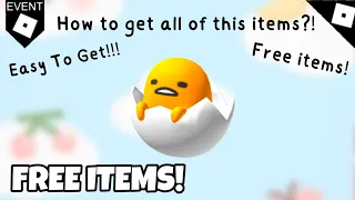 NEW FREE ITEMS! HOW TO GET THE GUDETAMA BACKPACK IN MY HELLO KITTY CAFE!