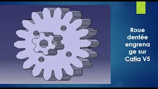 Roue dentée engrenage sur Catia V5