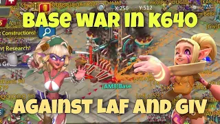 Lords Mobile - Long 7 hours wonder war in K640. LaF+Giv vs JVT family