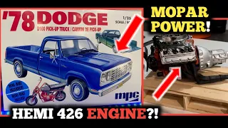 Unboxing: MPC 1978 Dodge D100 Truck: with Custom 426 HEMI!