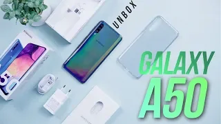 Mở hộp chiếc máy tầm trung đáng mua nhất: Galaxy A50 chính hãng