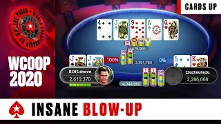 Epic Final Table BLOW-UP ♠️ WCOOP 25-H: $25K SUNDAY SLAM HIGHLIGHTS ♠️ PokerStars