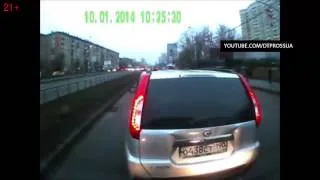 Подборка Аварий и ДТП Январь (1) 2014, Аварии на видеорегистратор. Car crash compilation