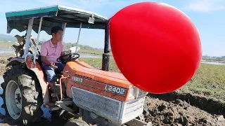 EXPERIMENT: TRACTOR vs BIG MONSTER BALLOON