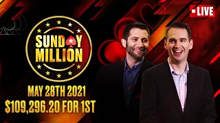 $54.50 HALF PRICE SUNDAY MILLION – $1M GTD – 2-DAY EVENT♠️ James Hartigan & Joe Stapes ♠️ PokerStars