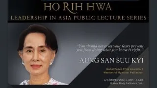 SMU Ho Rih Hwa Lecture: Daw Aung San Suu Kyi | 22 Sep 2013