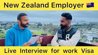 New Zealand Accredited Employer work visa live interview