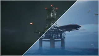 Day&Night - Procedural Oil Rig - Beauty shot