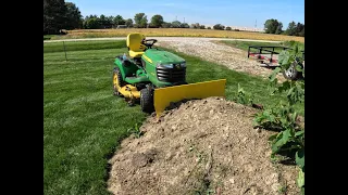 *BEAST MODE* John Deere X758 DIRT PLOW!!