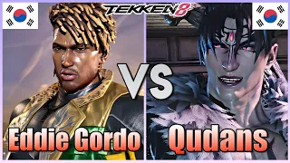 Tekken 8  ▰  Eddie Gordo (Eddy) Vs Qudans (#1 Devil Jin)  ▰ Player Matches!