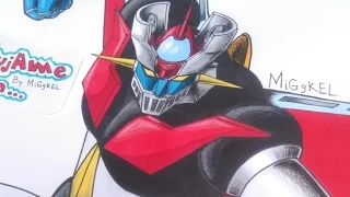 Como Dibujar a MAZINGER Z (nueva seccion del canal). How to draw Mazinger Z