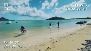 Michael B. Jordan and Lori Harvey on Beach having Fun and Playing Football