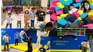 Pakistan's Largest Trampoline Park Amanah Mall Lahore | Qasim and Ahmed Birthday  Vlog