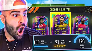 INSANE 190 FURTURE STAR FUT DRAFT!! FIFA 22 HIGHEST RATED DRAFT