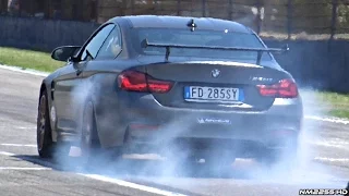 2016 BMW M4 F82 GTS Doing Donuts Burnouts & Tyre Smoking Launch!!