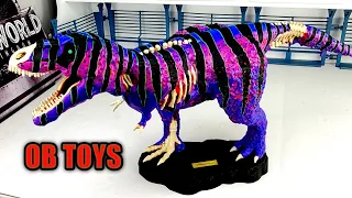 CUSTOM OB TOYS ZOMBIE T-REX HALLOWEEN SPECIAL | GLOW IN THE DARK TYRANNOSAURUS REX | TREX  DINOSAUR