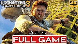 UNCHARTED 3 DRAKE'S DECEPTION PS5 Gameplay Walkthrough FULL GAME [4K ULTRA HD] - No Commentary