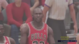 PS5 UHD Next Gen Ultra Graphics 4K NBA 2K23 Jordan Era Bulls vs. Nuggets Jordan vs. Mutombo