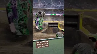 Who Flipped best??? #monsterjam #monstertrucks #flip #freestyle #gravedigger