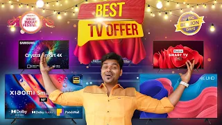 👀 Best Smart TV 📺32" to 55" inch Deals from ₹9,000 to ₹50,000🔥 🛒 Amazon & Flipkart Sale 2023 🤩🤩