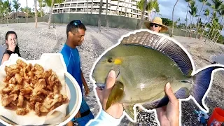 Catch and Cook / Largest Palani Of My Life! / Hawaii Surf Fishing Catch Clean Cook S3.E5