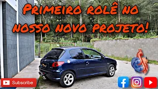 Primeiro rolê no nosso novo projeto Peugeot 206 turbo!