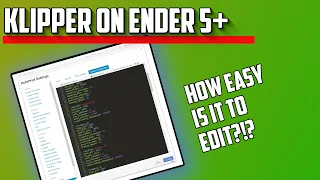 KLIPPER Installation Guide for the Ender 5 Plus w/ BTT SKR Mini E3 v2.0 and TFT35 v3 Display